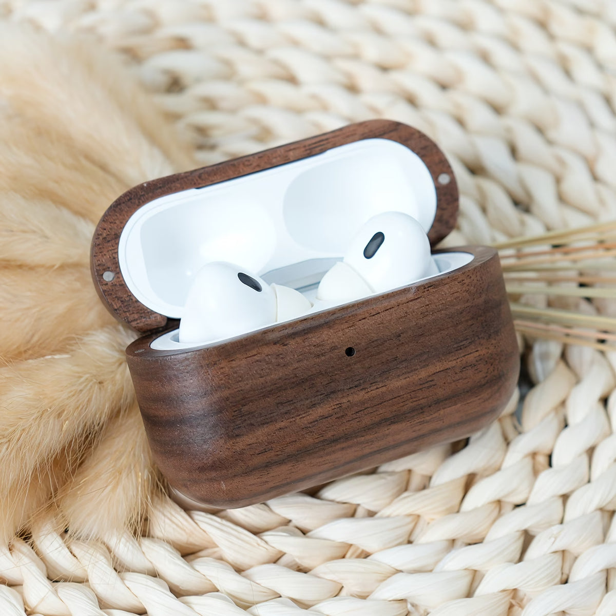 WALNUT EARTHY Wooden Case for AirPods
