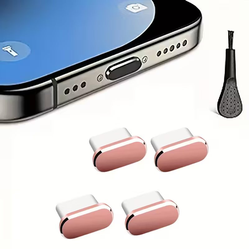 MEDIAN Dust Plug USB-C with Brush - Rose Gold