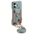 ALMA ETHEREAL Phone Case with Wallet and Ring Holder - Blue